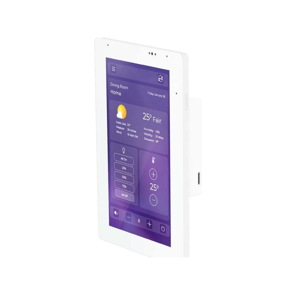 RTI IST-5 5" Intelligent Surface Colour Touch Panel, Ultra Thin Bezel and PoE, Black or White 5