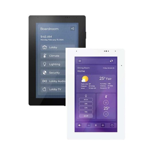 RTI IST-5 5" Intelligent Surface Colour Touch Panel, Ultra Thin Bezel and PoE, Black or White 