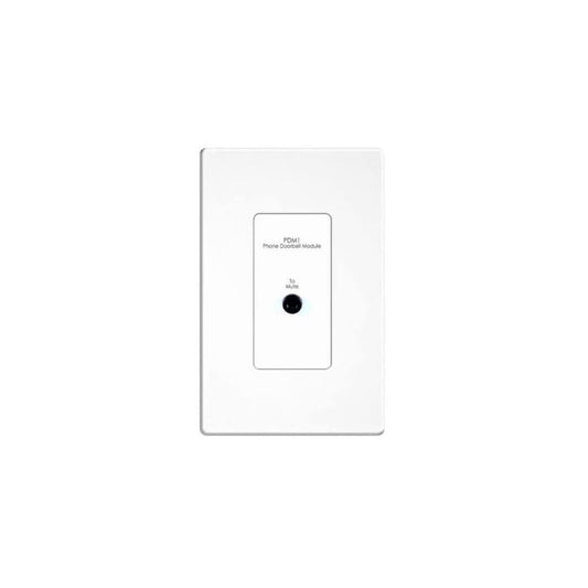 RTI PDM-1 Phone or Doorbell Mute Plate For RTI-AD Series Distributed Audio, White 