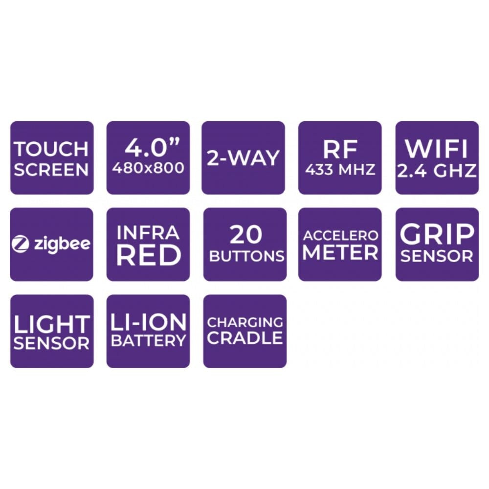RTI T4x 4" Wi-Fi Colour Touch Screen Remote Control With Docking Station 3