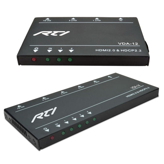 RTI VDA Series HDMI 2.0 Splitter With 2 Way or 4 Way Options 