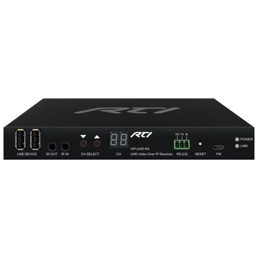 RTI VIP-UHD-RX HDMI&reg; 4K HDCP 2.2 VoIP Decoder With Audio Breakout 