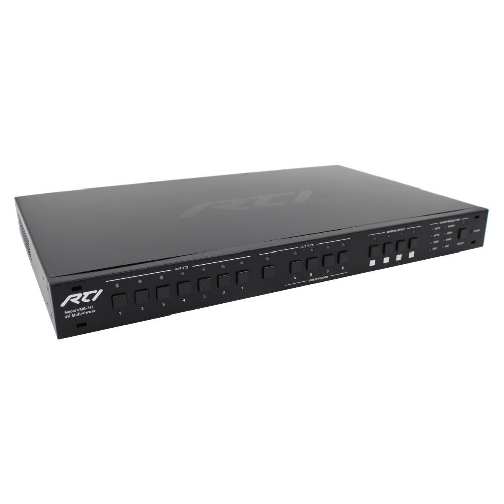 RTI VMS-741 Seven Way 4K MultiViewer Presentation Switcher and Scaler 1