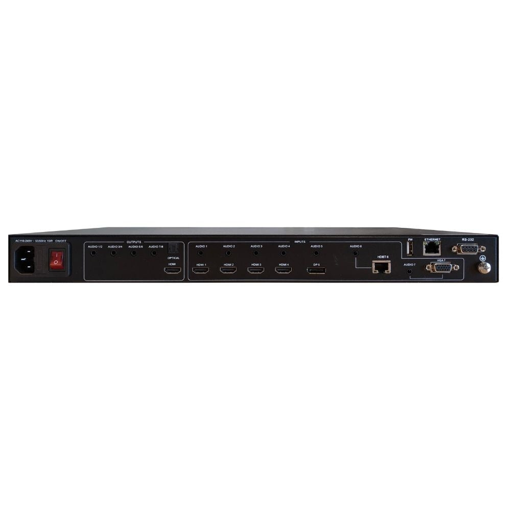 RTI VMS-741 Seven Way 4K MultiViewer Presentation Switcher and Scaler 2
