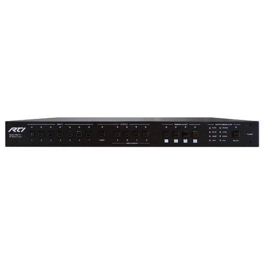 RTI VMS-741 Seven Way 4K MultiViewer Presentation Switcher and Scaler 