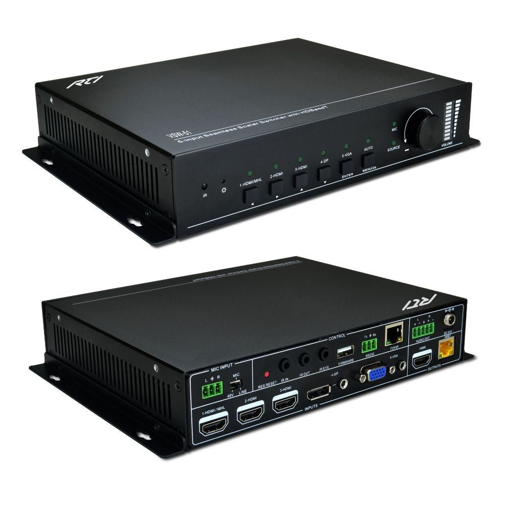 RTI VSS-51 Five Way HDBaseT Presentation Switcher Scaler Kit: SET 1