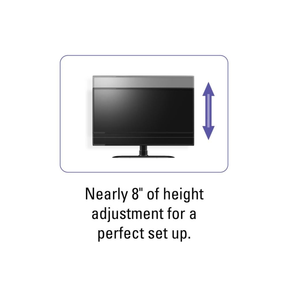 Sanus FTVS1-B2 VuePoint Swivel TV Stand Fits 32" to 65" TVs, Matte Black  1