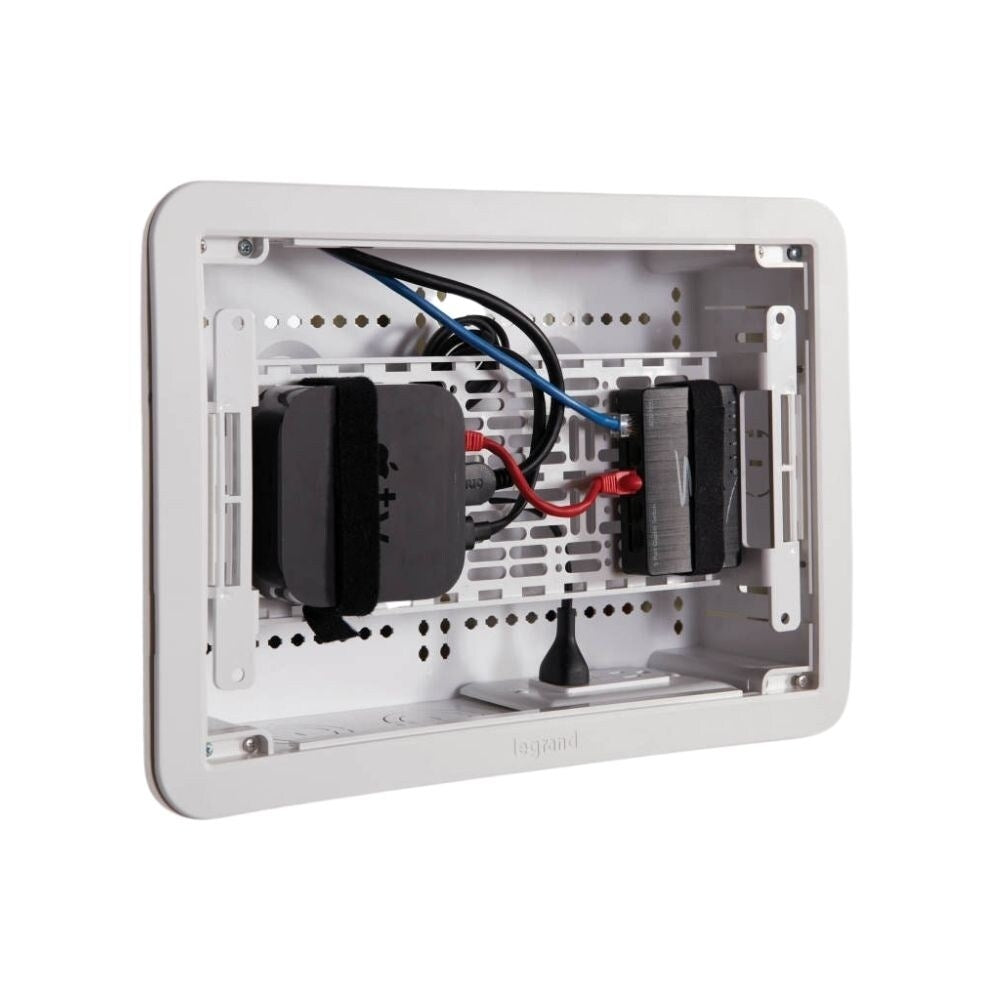 Sanus IWB17 17" TV Media In Wall Box, White  1