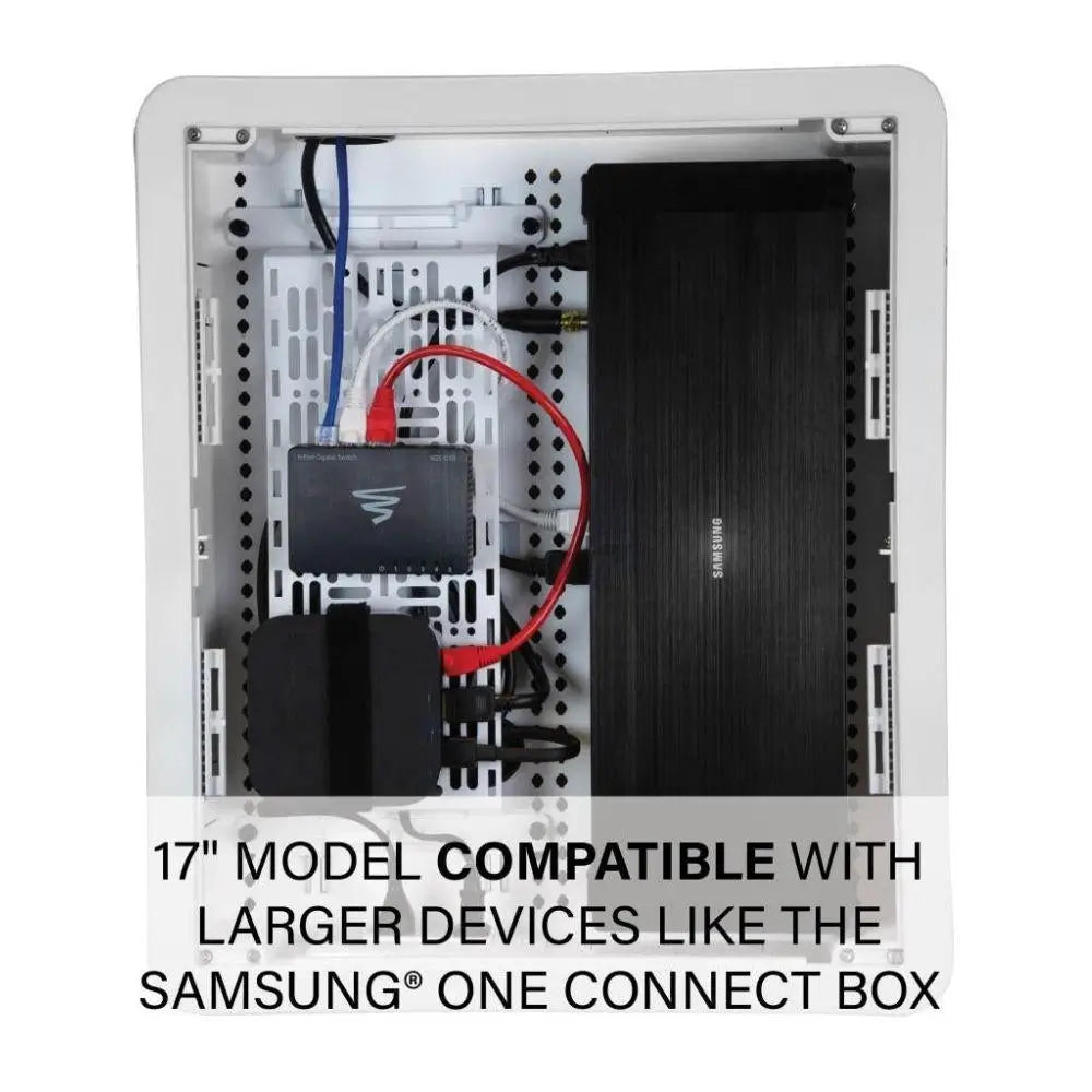 Sanus IWB17 17" TV Media In Wall Box, White