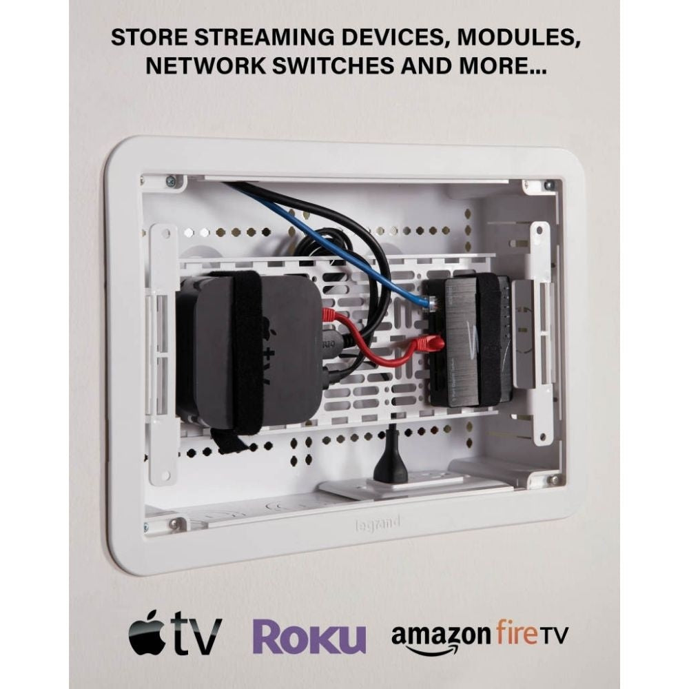 Sanus IWB17 17" TV Media In Wall Box, White  5