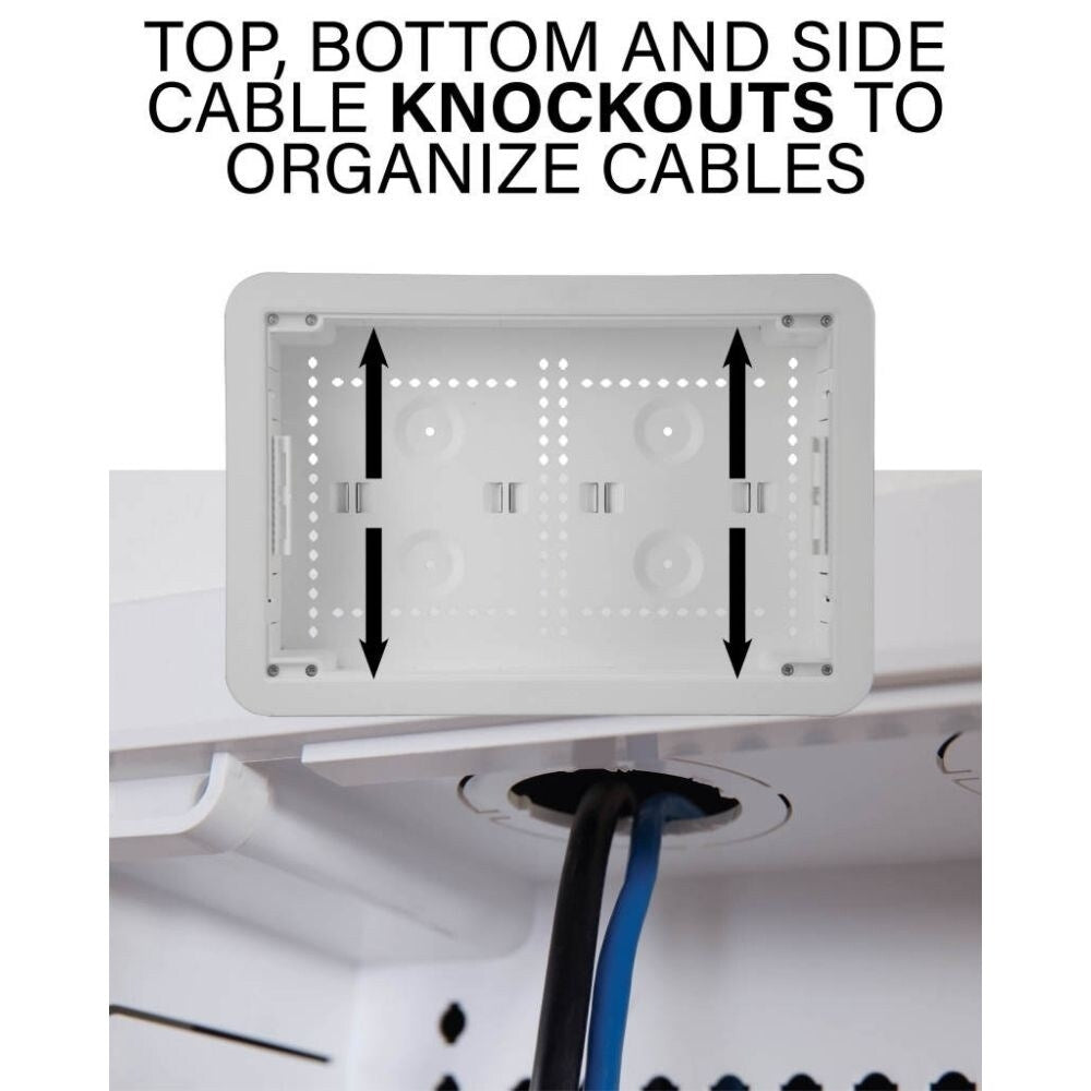 Sanus IWB17 17" TV Media In Wall Box, White  7