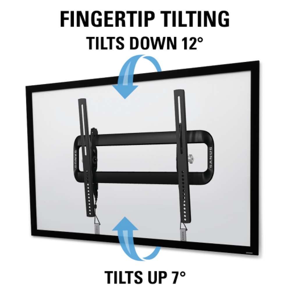 Sanus Premium Tilt Mount For 37" to 55" Flat Panel TVs, Black  1