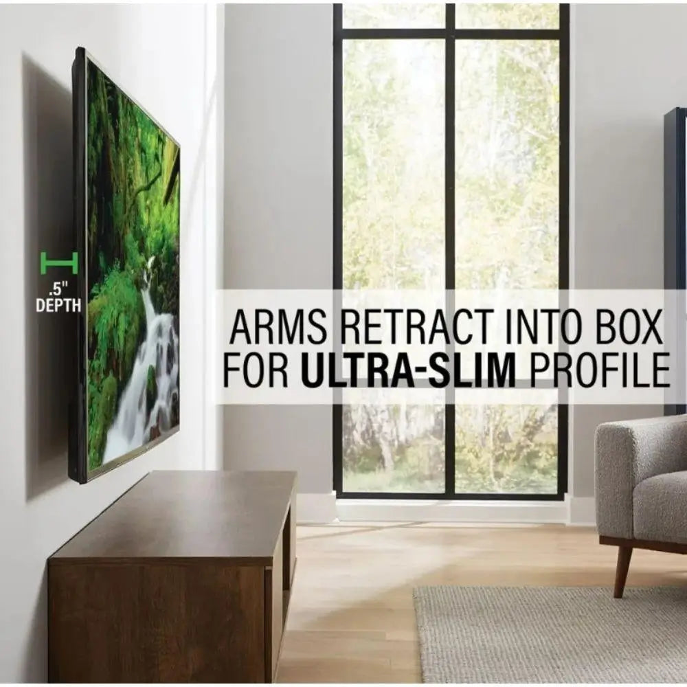 Sanus VIWLF128-B2 Premium In Wall Full Motion TV Mount For 42"To 85" TVs, Black