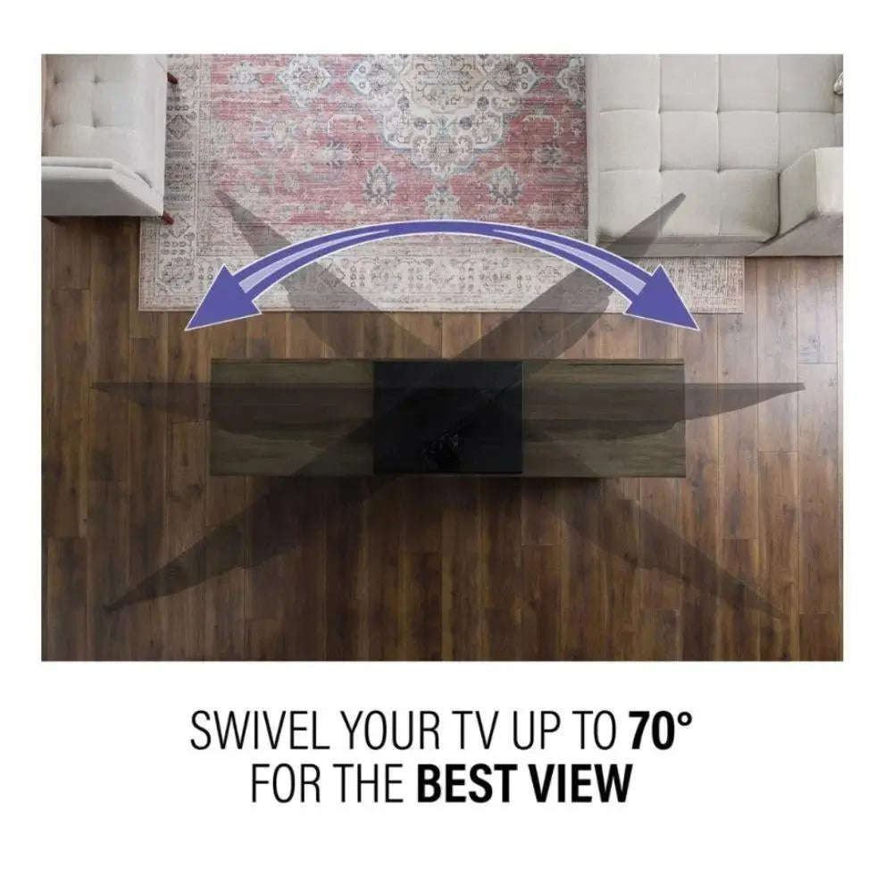 Sanus VSTV2-B2 Swivel TV Stand For 40" to 86" TVs, Black: EACH