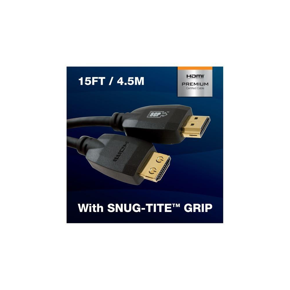 SCP 990UHD Premium Certified HDMI Cable 4K, 4096x2160 @ 60Hz, 4:4:4: 0.91m  1