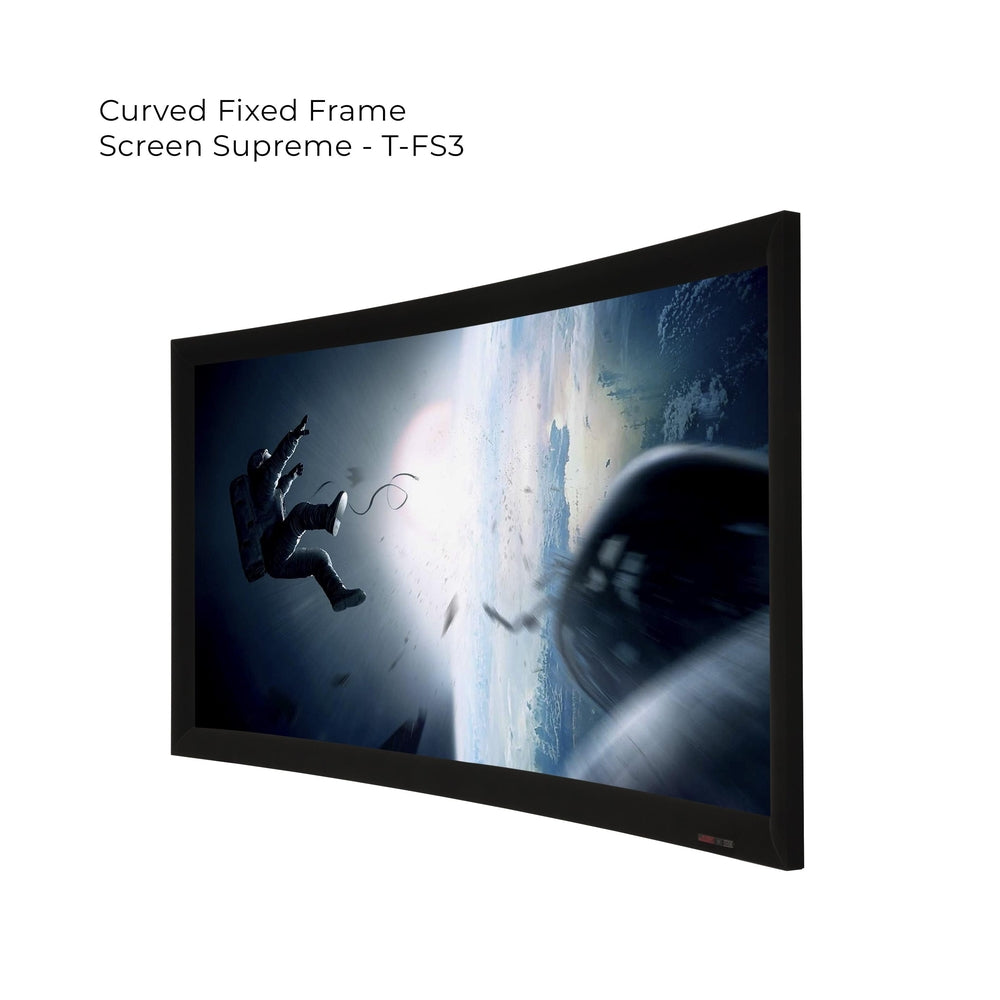 Screen Research Fixed Frame Screen Range. Fully Customisable For Size or Ratio, Screen Surface and Curve  1