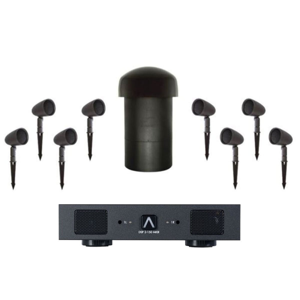 Sonance Garden 8.1 System With DSP 2-150 MKIII Amplifier With Ground Stakes: SET