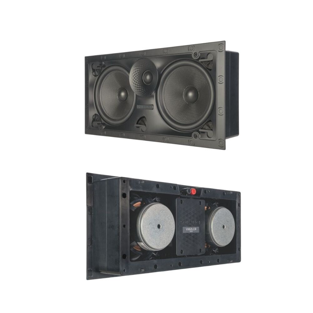 Sonance K2 In-Wall Cinema Bundle With VX62 LCRs and VX62R Round Speakers and S10i Active Subwoofer: SET 1