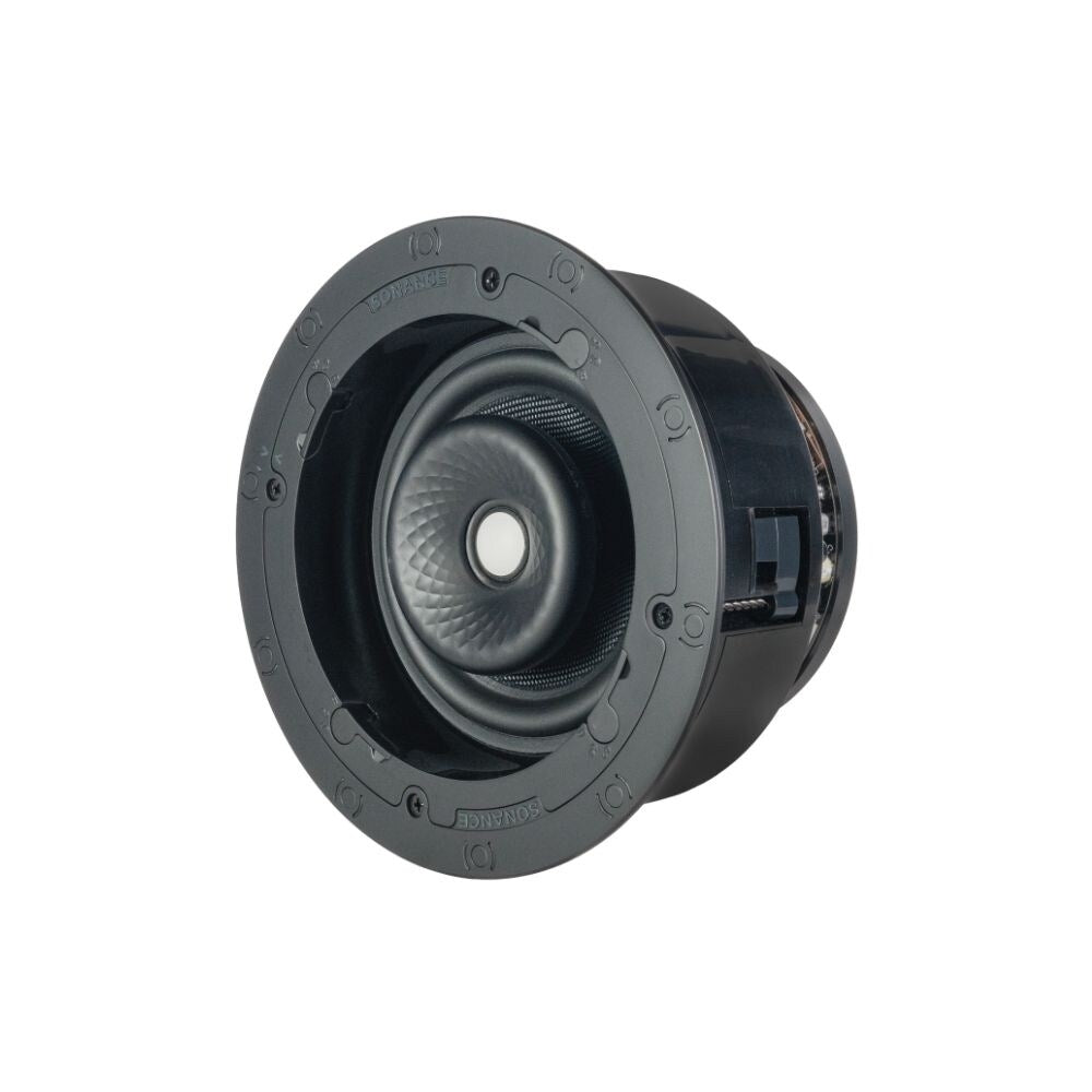 Sonance VX62R SST 6" Round Single Stereo Speaker With White Micro Trim Grille: EACH 1