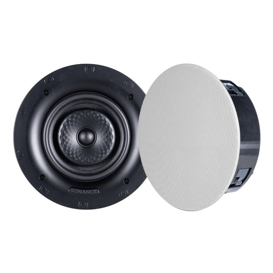 Sonance VX62R SST TL, 6" Round In Ceiling, Single Stereo, Thin Line Speaker With White Micro Trim Grille: EACH 