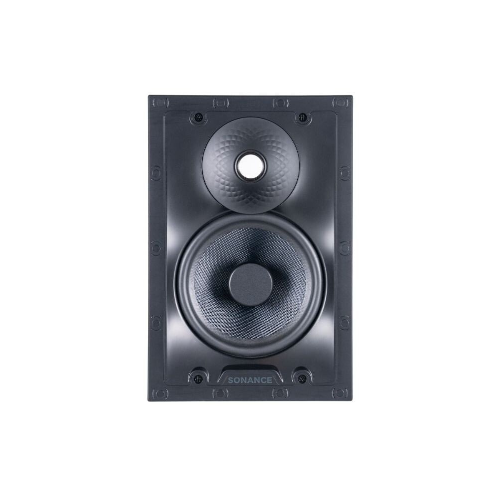 Sonance VX66R TL, 6" Rectangle In Wall Thin Line Speaker With White Micro Trim Grille: PAIR 1