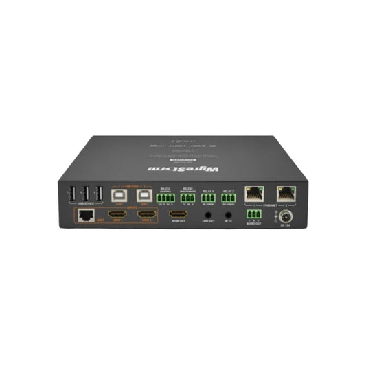 WyreStorm 3 Way 4K UHD Switching HDBaseT Receiver With USB Host or Device Port and Dual Ethernet, 100m 