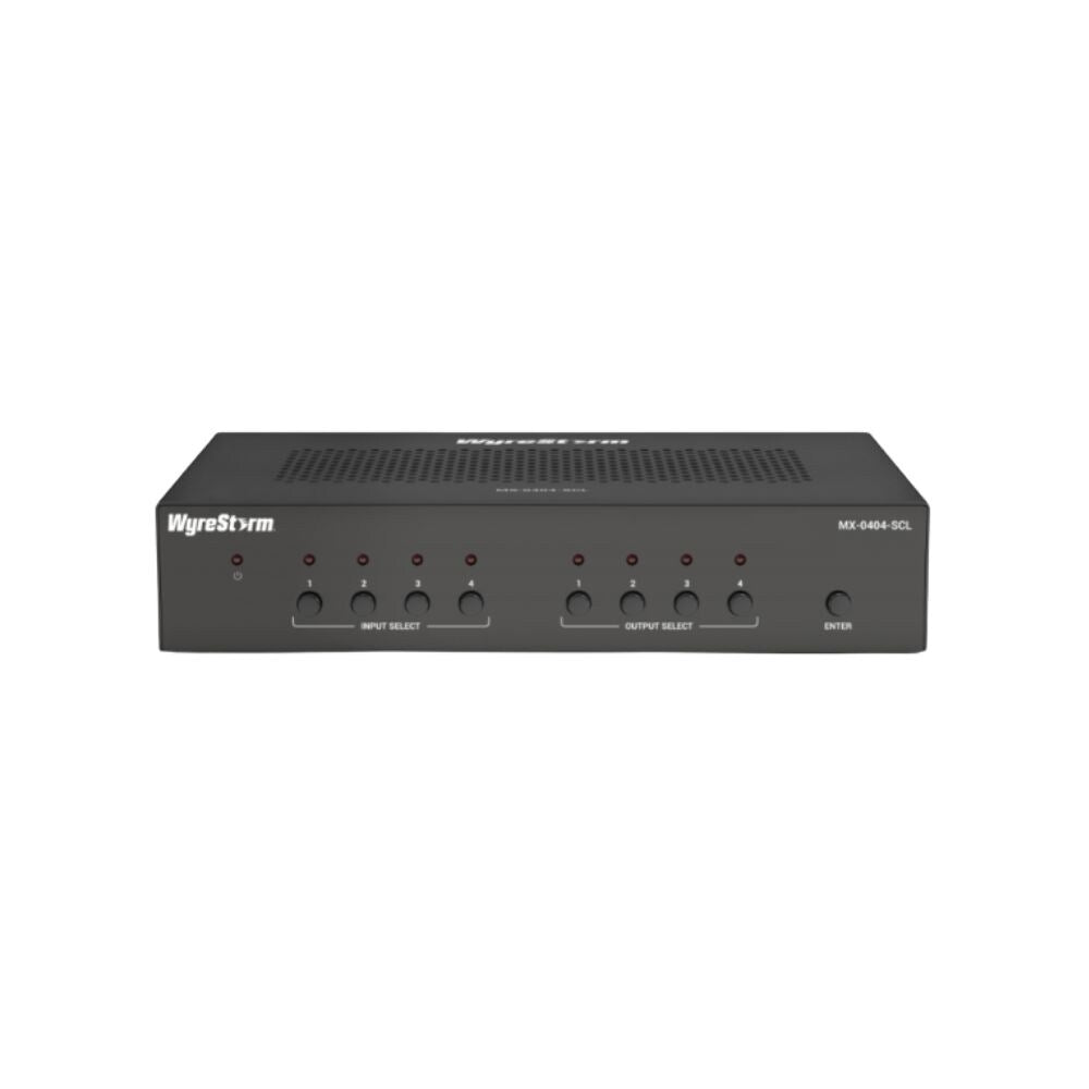 WyreStorm 4 x 4 HDMI Seamless Matrix With Scaling Outputs and Audio De-embed  1