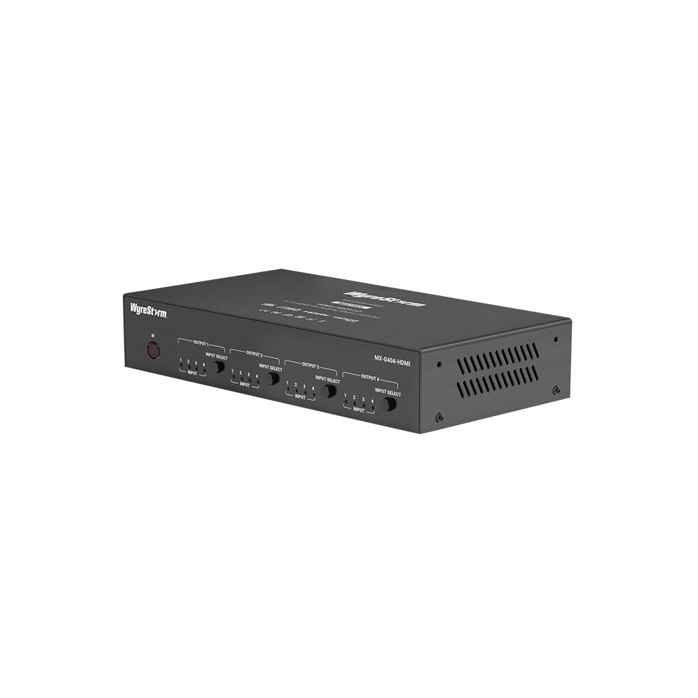 WyreStorm 4K HDR 4:4:4 60Hz 4x4 HDMI Matrix With Scaling Outputs and Audio De-Embed  2