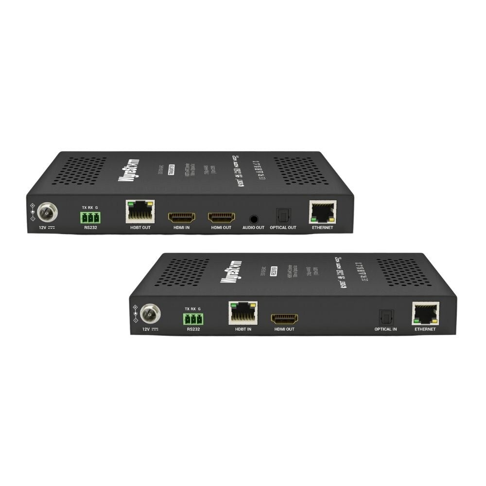 WyreStorm 4K HDR 4:4:4 60Hz HDBaseT 3.0 Extender With PoE, Ethernet, Bidirectional IR and RS-232, Audio Breakout and eARC 