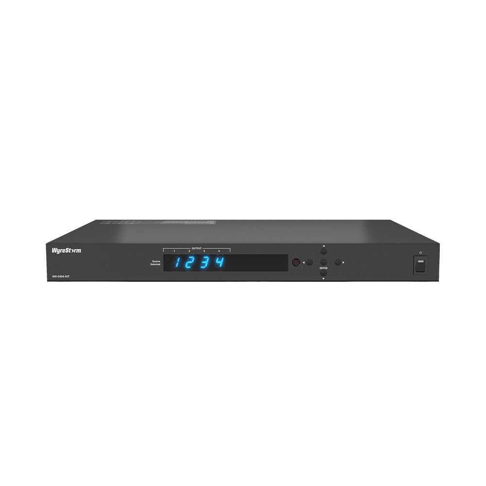WyreStorm 4K UHD 4:2:0 60Hz 4x4 HDBaseT Matrix Switch, 3 HDBT, 1 HDMI With 3 RX's and S/PDIF De-Embed  3