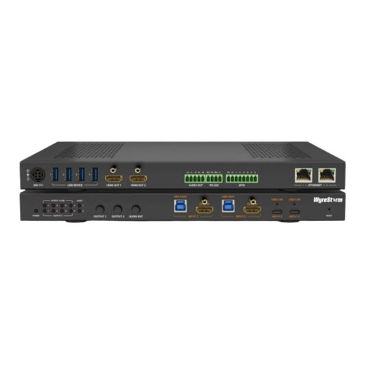WyreStorm 4x2 Multi Input Conference Room Switcher With Advanced USB-C Integration 