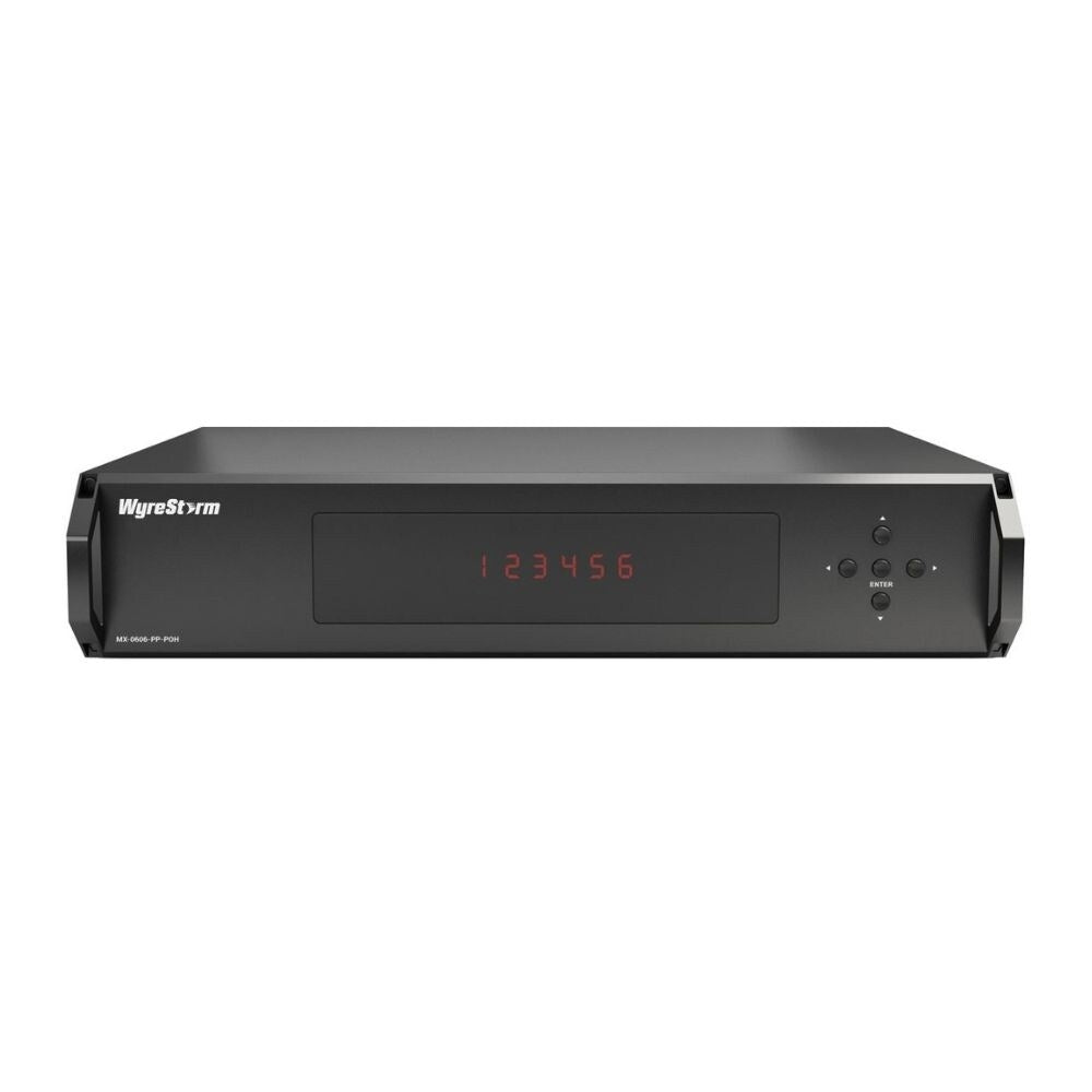 WyreStorm 6 x 6 HDBaseT Matrix With HDMI, 2 Way IR and PoH 