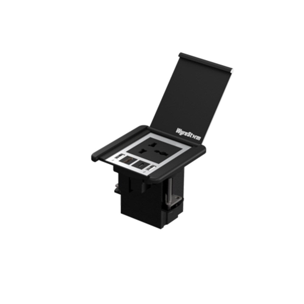 WyreStorm Compact In Desk Box With HDMI, USBC and USB Charging 