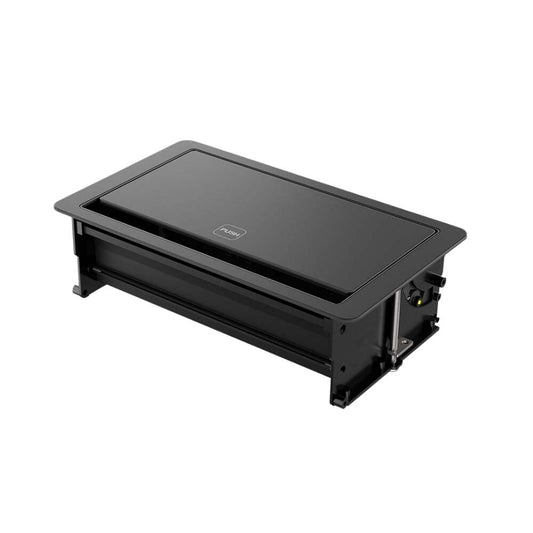 WyreStorm Flip Up In Desk Box With 2 HDMI, USBC, RJ45 and USB Charging 
