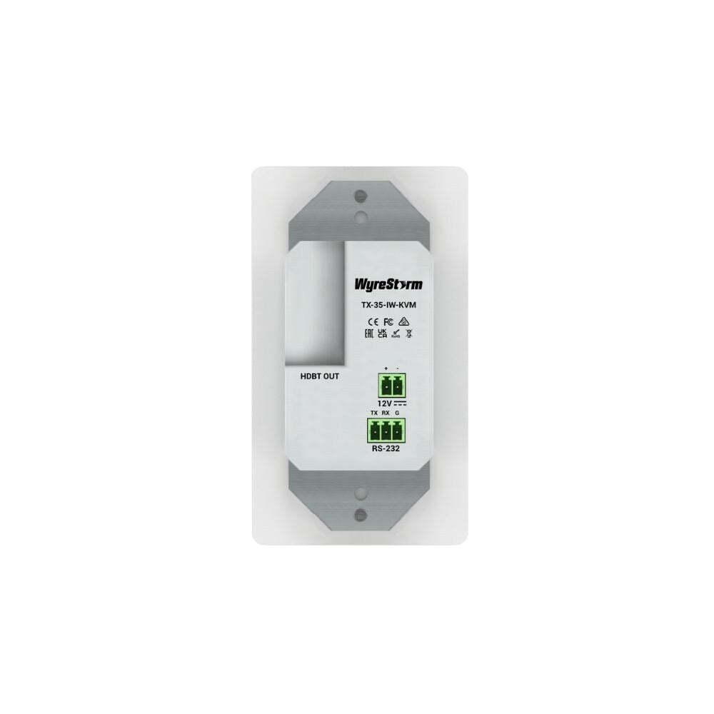 WyreStorm HDMI and USB Single Gang In-Wall HDBaseT Transmitter  1