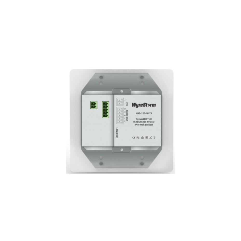 WyreStorm Network HD 100 Series 4K30 4:2:0, H.264/H.265 AV over IP In Wall Encoder  1