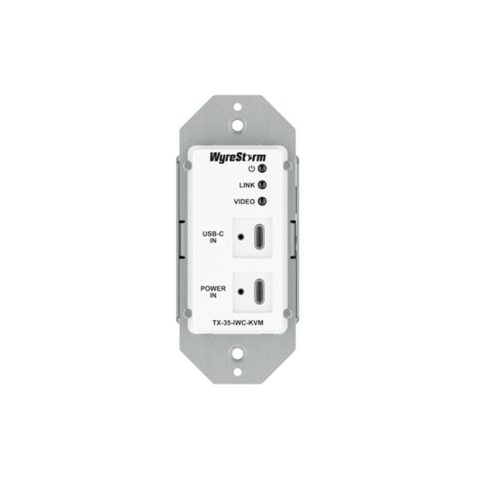 WyreStorm USB C Single Gang In-Wall HDBT Transmitter 