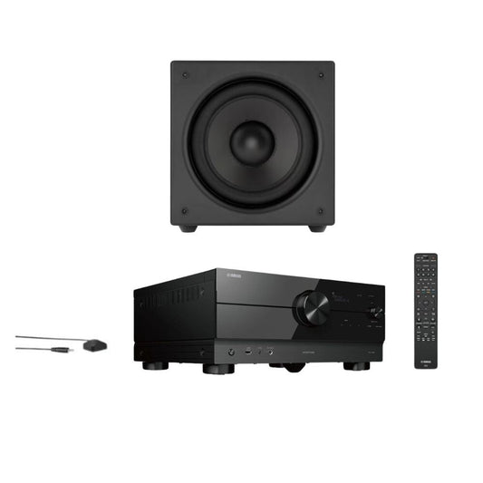Yamaha Aventage RXA-4A AI AVR and Sonance S10i 10" Active Subwoofer: SET 